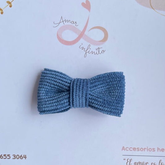 Moño Roma Azul pana