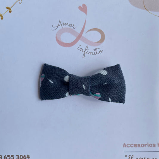 Moño Roma Azul con flores