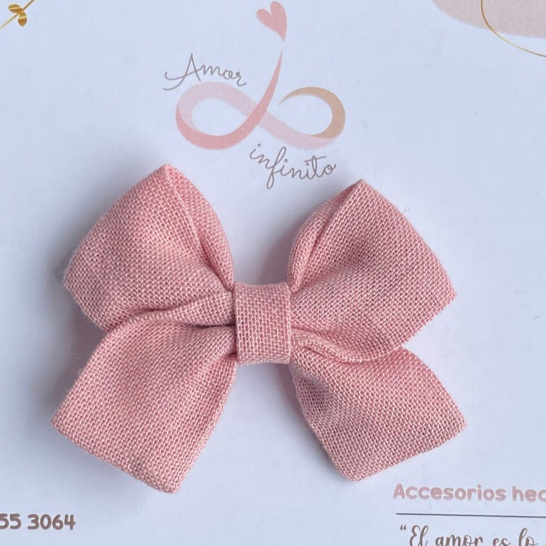 Moño Florencia pequeño Palo rosa